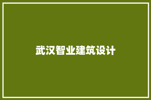 武汉智业建筑设计