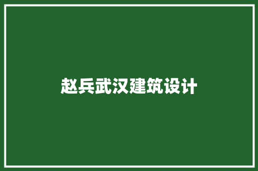赵兵武汉建筑设计