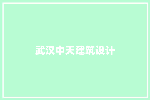 武汉中天建筑设计