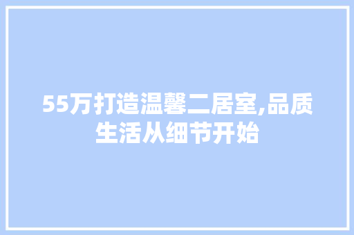55万打造温馨二居室,品质生活从细节开始 施工工艺