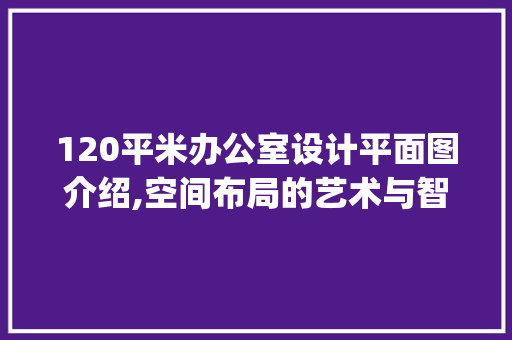 120平米办公室设计平面图介绍,空间布局的艺术与智慧_120平米办公室设计平面图 建筑设计