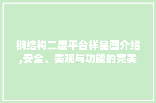 钢结构二层平台样品图介绍,安全、美观与功能的完美融合_钢结构二层平台样品图