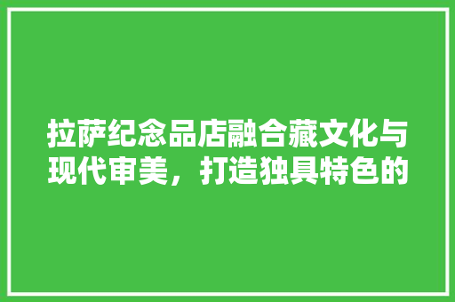 拉萨纪念品店融合藏文化与现代审美，打造独具特色的旅游纪念空间