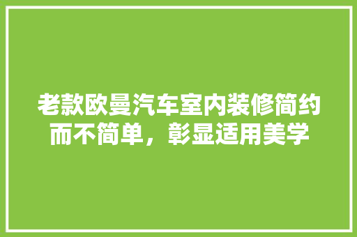 老款欧曼汽车室内装修简约而不简单，彰显适用美学