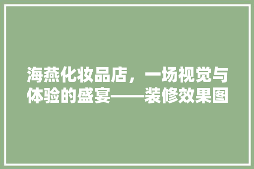 海燕化妆品店，一场视觉与体验的盛宴——装修效果图详细