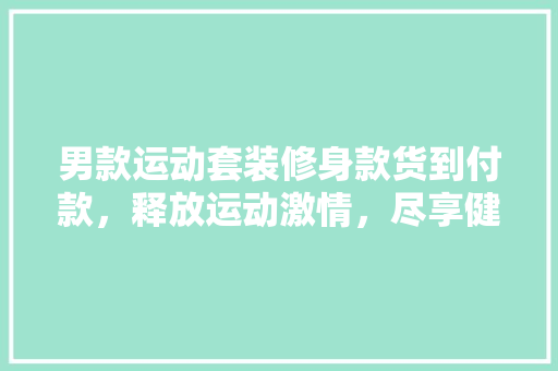 男款运动套装修身款货到付款，释放运动激情，尽享健康生活