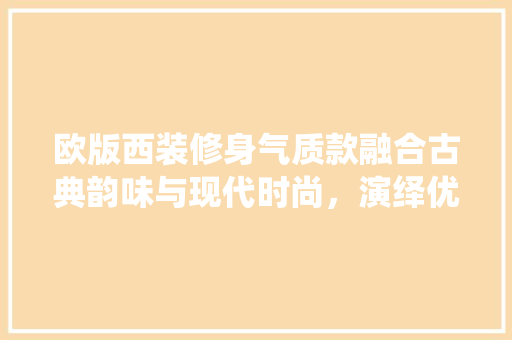 欧版西装修身气质款融合古典韵味与现代时尚，演绎优雅人生