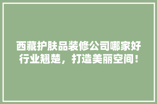 西藏护肤品装修公司哪家好行业翘楚，打造美丽空间！