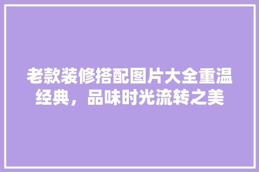 老款装修搭配图片大全重温经典，品味时光流转之美