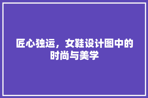 匠心独运，女鞋设计图中的时尚与美学