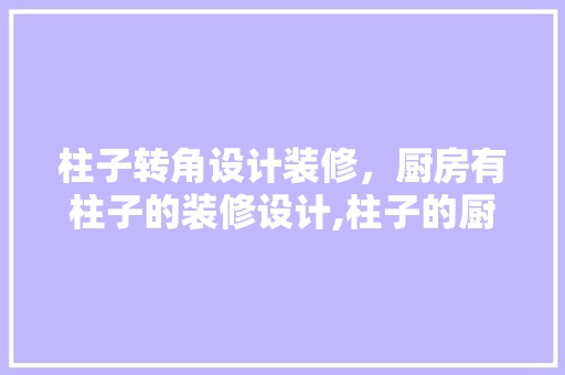 柱子转角设计装修，厨房有柱子的装修设计,柱子的厨房装修效果图