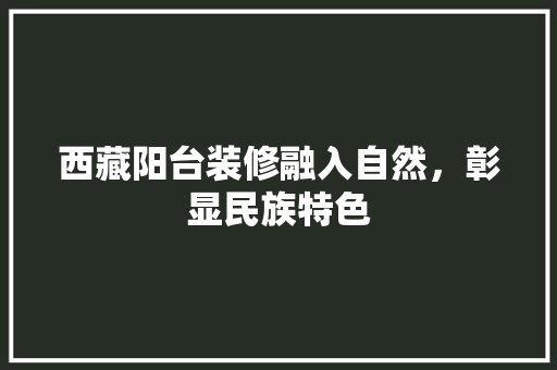 西藏阳台装修融入自然，彰显民族特色