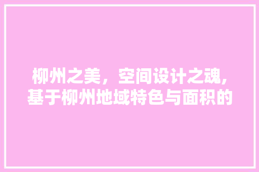 柳州之美，空间设计之魂,基于柳州地域特色与面积的装修设计