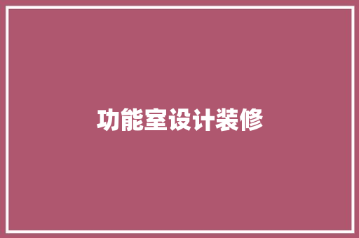 功能室设计装修